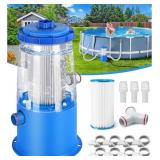 KIMFILTER TRANSPARENT 1000 GPH ABOVE GROUND POOL F