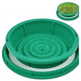 24 INCH ROUND SEPTIC TANK LID GREEN COVERS DECORAT