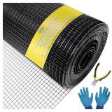 BLACK HARDWARE CLOTH 1/2 INCH 24 X 100FT 19 GAUGE