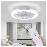 $169 24" BLADELESS CEILING FANS WITH LIGHTS AND RE