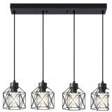 4-LIGHT HANGING PENDANT LIGHT FIXTURES, FARMHOUSE