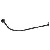 UXCELL BLACK SHOWER CURTAIN ROD RACK STAINLESS STE