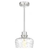EMAK BRUSHED NICKEL PENDANT LIGHT FIXTURES, 8 INCH