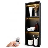 $180 12" X 36" STAINLESS STEEL SHOWER NICHE, LED S