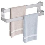 DOUBLE TOWEL BAR,TOWEL RACK FOR BATHROOM STAINLESS