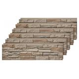 $280 6-PACK FAUX STONE WALL PANELS (22.5 SQ FT) PU
