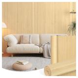 KELIXU NATURAL BAMBOO WALL PANEL 2 PCS, 48" W X 96