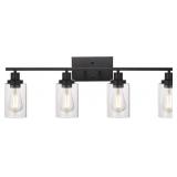 $133 MELUCEE 4 LIGHTS SCONCES WALL LIGHTING BLACK