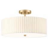 GOLD SEMI FLUSH MOUNT CEILING LIGHTS, 4-LIGHT 18"