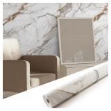 MARBLE PEEL AND STICK WATERPROOF WALL PANELING, 11