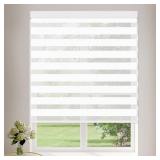 CORDLESS ZEBRA BLINDS FOR WINDOWS (52" W X 72" H,
