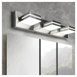 OKELI 3 LIGHT BATHROOM VANITY LIGHT BRUSHED NICKEL