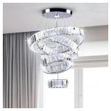$120 CLAIRDAI LED CRYSTAL CHANDELIERS HIGH BRIGHTN