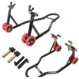 MOTORCYCLE STANDS FRONT REAR, 850LBS FRONT AND REA