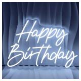 HAPPY BIRTHDAY NEON SIGN FOR BACKDROP LARGE HAPPY