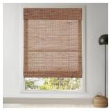 LAZBLINDS CORDLESS BAMBOO ROMAN SHADES FOR WINDOWS