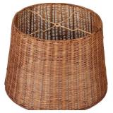 EMPIRE NATURAL RATTAN SPIDER BOHO LAMP SHADE HANDW