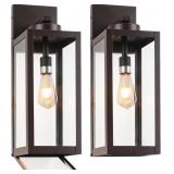 $150 20" LARGE OUTDOOR WALL LIGHTS WITH CLOSED BOT