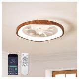 $110 19.7" MODERN CEILING FANS WITH LIGHTS AND REM