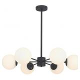 $169 KCO LIGHTING MATTE BLACK SPUTNIK CHANDELIER L