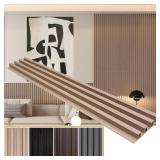 $107 YU LI 3DH WPC SLAT WALL PANELS 12-PACK 48X 6I