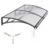WINDOW AWNING FOR DOOR ENTRANCE,24X63IN POLYCARBON