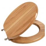 TOILET SEAT, OAK WOOD, SOLID WOOD, HIGH GLOSS FINI