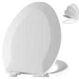 ANGOL SHIOLD ELONGATED TOILET SEAT - SLOW CLOSE HI
