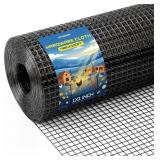 $130 BLACK 1 INCH HARDWARE CLOTH 48IN X 100FT 16 G
