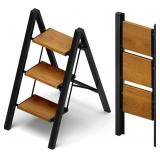 TARANTA 3 STEP LADDER,ALUMINUM LIGHTWEIGHT FOLDING