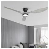 TALOYA 52 INCH CEILING FANS WITH LIGHTS LED REMOTE