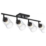 $120 4-LIGHT BLACK TRACK LIGHTING KIT CEILING MOUN