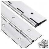 2 PACK HEAVY DUTY PIANO HINGE 24 INCH X 2 INCH CON