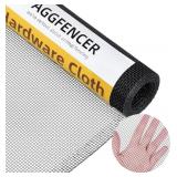 36IN X 10FT BLACK HARDWARE CLOTH 1/8 INCH 27GA PVC