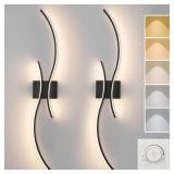 $130 CANEOE MODERN WALL SCONCE SET OF TWO, 5CCT DI