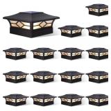 $101 SOLAR POST CAP LIGHTS OUTDOOR 16PACK, WATERPR