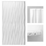 ART3D WHITE LARGE PVC 3D WALL PANELS FOR INTERIOR