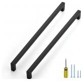 RAVINTE 15 PACK BLACK CABINET PULLS 12-3/5 INCH SQ