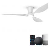 $120 TALOYA 52 INCH SMART CEILING FAN,LOW PROFILE