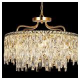 $290 GOLD CRYSTAL CHANDELIERS FOR DINING ROOM LIGH