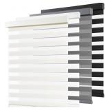 AOSKY CORDLESS ZEBRA BLINDS FOR WINDOWS PULL DOWN