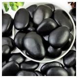 YISZM 40LBS BLACK ROCKS FOR LANDSCAPING, 2-3 INCH