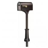 ROXBURY RUBBED BRONZE, LARGE, STEEL POST MOUNT MAI