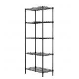 BLACK 5-TIER HEAVY DUTY STEEL FREESTANDING GARAGE