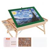 32.7 IN. X 24.6 IN. PUZZLE TABLE WITH FOLDING LEGS