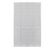 $297 48 IN. X 80 IN. SEABROOKE LOUVER/LOUVER WHITE
