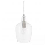 GILLIAN 1-LIGHT BRUSHED NICKEL CONE MINI PENDANT W