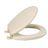EXTRA SOFT STANDARD ROUND TOILET SEAT IN BEIGE