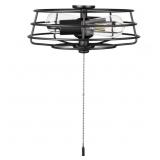 UNIVERSAL MATTE BLACK CEILING FAN LED LIGHT KIT