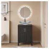 $110 21 IN . BATHROOM SINK IN SILVER MULTI-COLORED